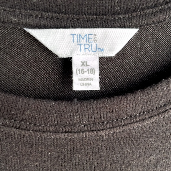 NWT TIME TRU DRESS BLACK XL - Picture 3 of 6